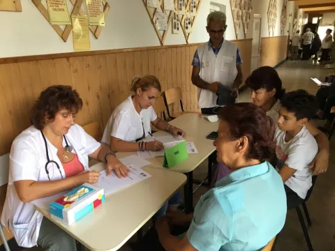 „Sănătate pentru sate” în comuna Aluniş, jud. Prahova. Programul a intrat în al doilea an de la implementare
