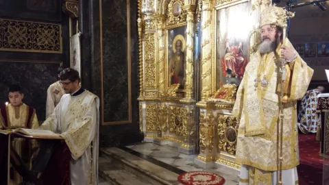 PS Ieronim Sinaitul a oficiat Sfânta Liturghie la Biserica Domniţa Bălaşa din București