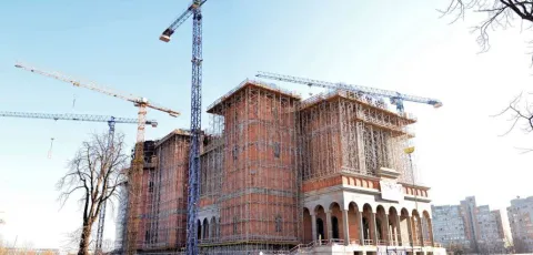Catedrala Naţională | Se execută lucrări cuprinse între cotele +36 şi +50