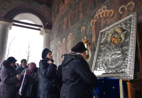 Credincioșii bucureșteni au adus cinstire icoanei „Iordănița” la Catedrala Patriarhală