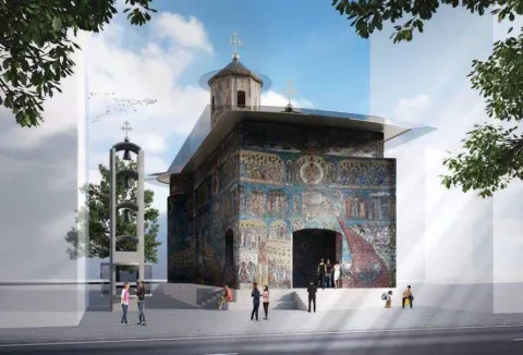 Temelie sfântă pentru o nouă poartă a cerului