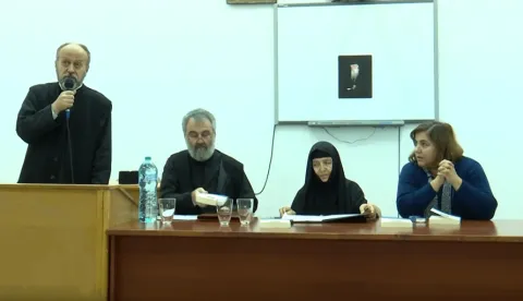 Seară duhovnicească la FTOUB dedicată părintelui Simeon Kraiopoulos