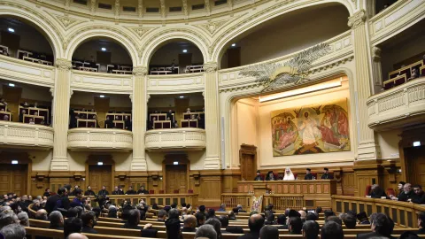 PF Daniel: Patriarhul Justinian reprezintă un model luminos de credință vie şi slujire sinceră a Mântuitorului Iisus Hristos şi a Bisericii Sale