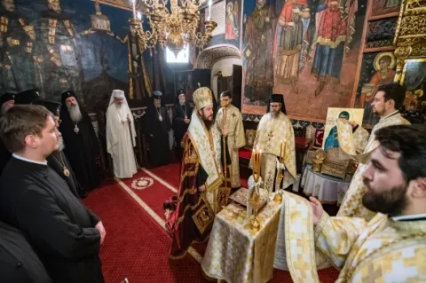 Slujbă de Te-Deum înaintea primei şedinţe de lucru a Sfântului Sinod de anul acesta