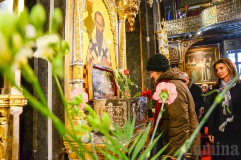 Racla cu moaştele Sf. Grigorie de Nyssa de la Biserica Domniţa Bălaşa va fi aşezată la Biserica Sf. Ecaterina
