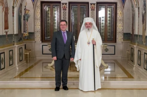 Noul Ambasador al Regatului Unit al Marii Britanii și Irlandei de Nord în vizită de prezentare la Patriarhia Română