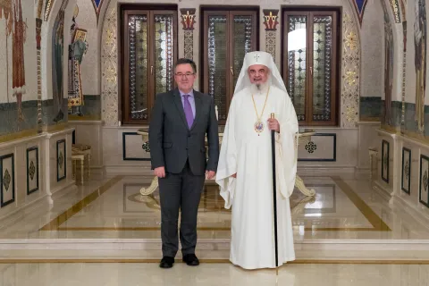 Noul Ambasador al Regatului Unit al Marii Britanii și Irlandei de Nord în vizită de prezentare la Patriarhia Română