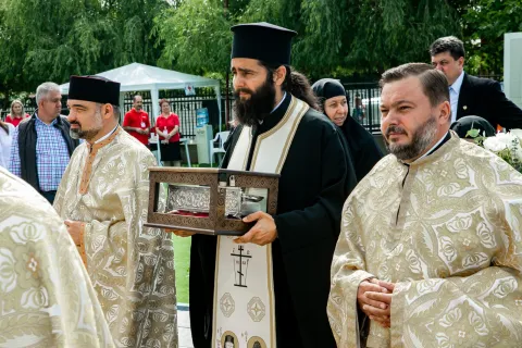 Brâul Maicii Domnului a ajuns la Voluntari