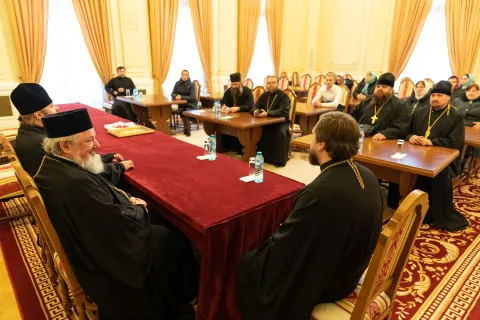 Pelerini din Ucraina în vizită la Patriarhie