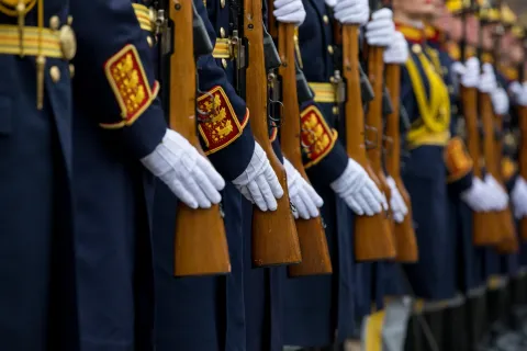 Parastas pentru eroii revoluţiei la monumentul de la Radiodifuziune