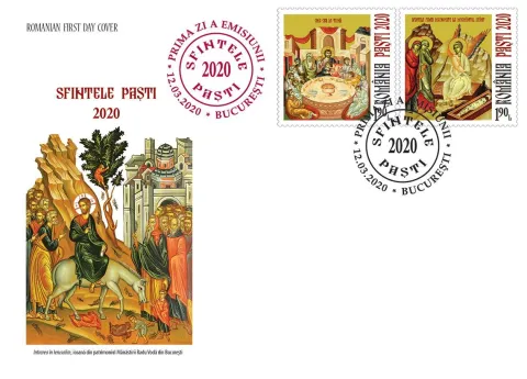 Romfilatelia introduce în circulaţie emisiunea de mărci poştale „Sfintele Paști 2020”