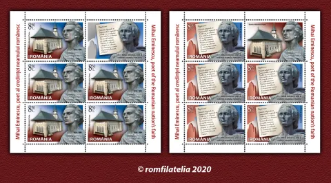 Romfilatelia îl omagiază pe Mihai Eminescu