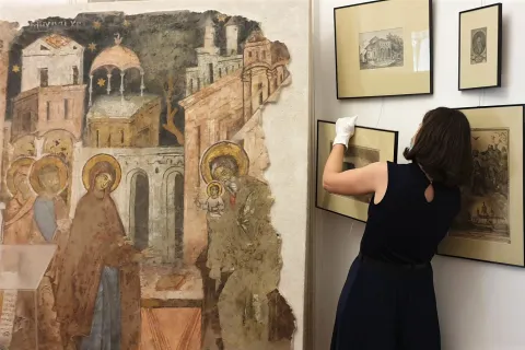 Muzeul Municipiului București inaugurează o expoziție cu frescele Mănăstirii Văcărești