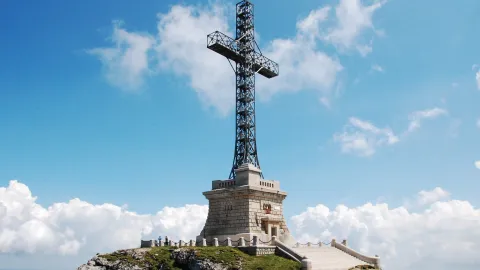Crucea de pe Caraiman  a fost restaurată de Ministerul Apărării și va fi resfințită de Sfântul Andrei