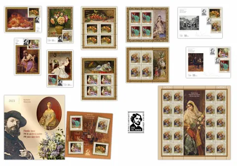 Romfilatelia îl omagiază pe pictorul care a copilărit în curtea bisericii