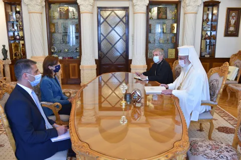 Ambasadoarea Greciei în vizită de prezentare la Patriarhia Română