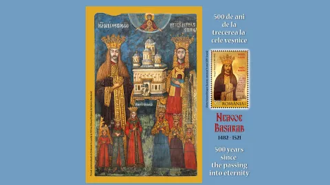 Sfântul Neagoe Basarab, pe timbrele Romfilatelia. Se împlinesc 500 de ani de la moartea sa