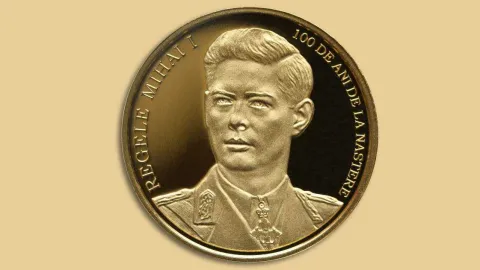 BNR îl omagiază pe Regele Mihai printr-o emisiune numismatică