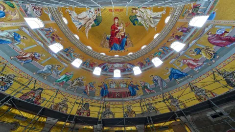 Catedrala Națională: După sărbători s-au reluat lucrările, la interior (FOTO)
