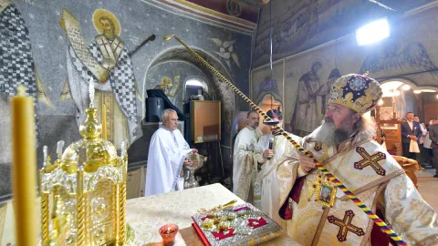 Sfințirea bisericii din Balotești, Scăldătoare a Siloamului în care credincioșii își spală ochii sufletului: PS Ieronim