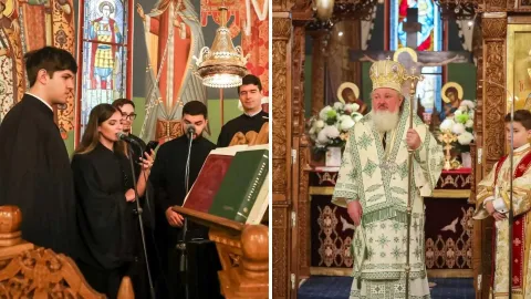 Cântări în greacă și arabă la Biserica Șerban Vodă: M-am gândit la obștea multinațională a Sf. Paisie, a spus PS Varlaam
