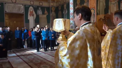 Jandarmii și-au cinstit ocrotitorii spirituali la Biserica Inspectoratului General din Capitală