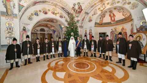 Colindători din Chișinău, București și Alba Iulia la Reședința Patriarhală