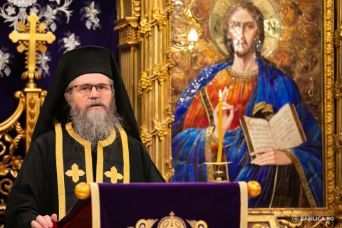 Arhim. Clement Haralam la Catedrala Patriarhală: Canonul cel Mare este meditație biblică și rugăciune de pocăință