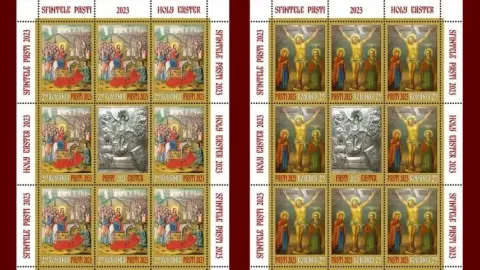 Romfilatelia vestește Învierea Domnului printr-o emisiune de mărci poștale