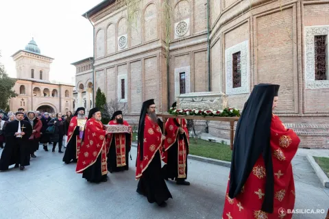 Sărbătoarea Sfinților 40 de Mucenici a început la Mănăstirea Antim cu o procesiune