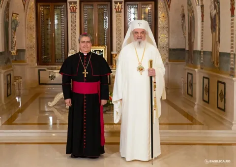 La final misiunii din România, nunțiul apostolic Miguel Maury Buendía l-a vizitat pe Patriarhul Daniel