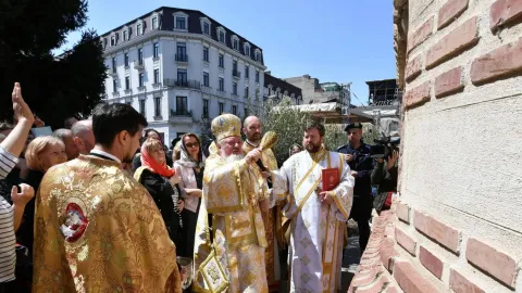 PS Varlaam Ploieșteanul a sfințit lucrările de înnoire de la Biserica „Sf. Anton – Curtea Veche”