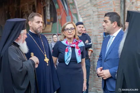 Președintele Parlamentului Georgiei a vizitat Mănăstirea Antim