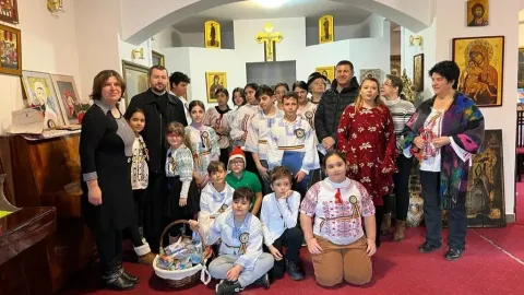 O parohie bucureșteană le-a oferit cadouri copiilor de la Centrul de zi „Sf. Sofia” al Arhiepiscopiei Bucureștilor