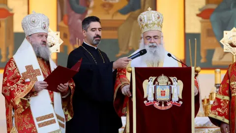 Arhiepiscopul Ciprului a vorbit la București despre suferința poporului său: Va trebui să-l urmăm pe Sf. M. Mc. Dimitrie