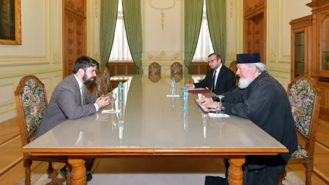 Vice-ambasadorul Israelului la București, în vizită la Patriarhia Română