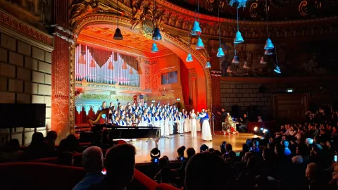 Din Înaltul Cer: Corul de copii „Symbol – Jean Lupu” a susținut un concert de colinde la Ateneul Român