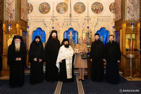 Ambasadoarea Georgiei la București a dăruit Mănăstirii Antim o icoană a Sfintei Nina, luminătoarea Georgiei