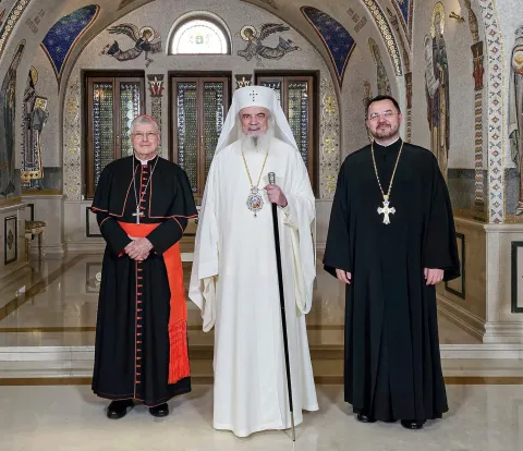 Patriarhul Daniel a primit vizita Cardinalului Gianfranco Ghirlanda
