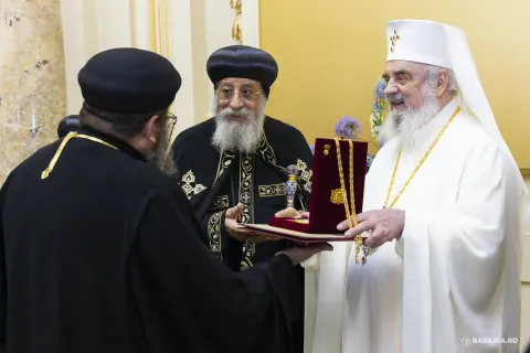 Patriarhul Copt al Alexandriei, primit de Patriarhul Daniel: Vizităm și învățăm din Biserica Ortodoxă Română