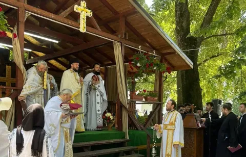 Sfântul Grigorie Dascălul, cinstit la Căldărușani: „Putem deveni sfinţi”, a încurajat Arhim. Nectarie Șofelea