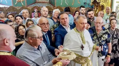 Mihai Eminescu pomenit în Biserica Sf. Gheorghe Nou, unde i-a fost oficiată slujba de înmormântare cu 136 de ani în urmă