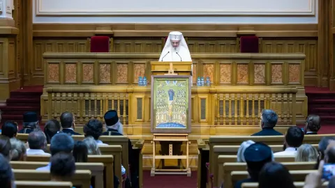 Patriarhul Daniel despre Psaltirea Vatopedină lansată la București: Este rodul unei cooperări intense