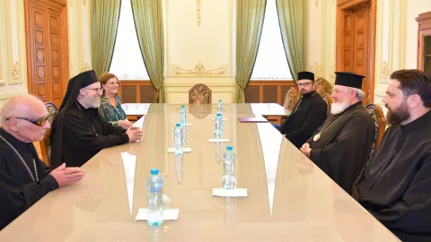 O delegație din Patriarhia Antiohiei a vizitat Palatul Patriarhiei Române