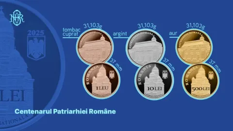Banca Națională a României a lansat monede dedicate Centenarului Patriarhiei Române