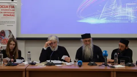 Arhim. Zaharia Zaharou, la București: Măreția omului se descoperă în rugăciunea sfinților pentru întreaga lume