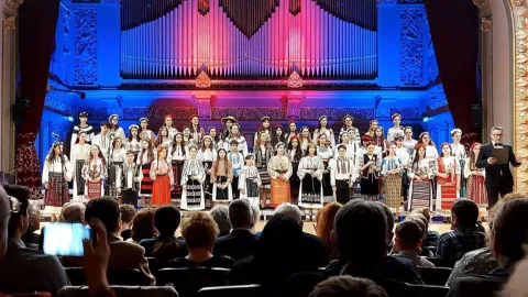 Corul de copii și tineret al Patriarhiei Române a concertat la Ateneu