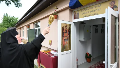 PS Varlaam Ploieșteanul a sfințit o capelă militară în Capitală, închinată Sfinților Martiri Brâncoveni