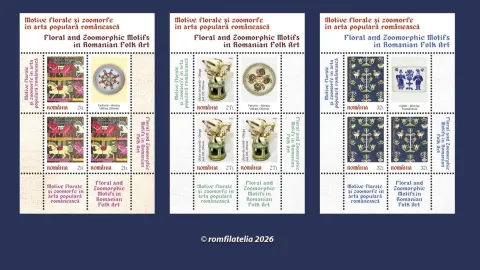 Romfilatelia a dedicat o nouă emisiune de mărci poștale artei populare românești