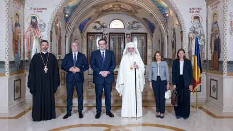 Ministrul grec al Finanțelor a fost primit de Patriarhul Daniel: România și Grecia, unite prin legături foarte puternice